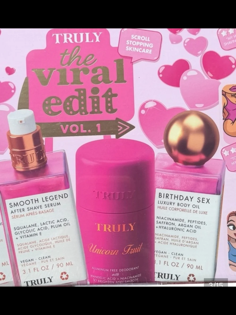 TRULY The Viral Edit Vol 1 Gift Set NIB 4 Full Size Products